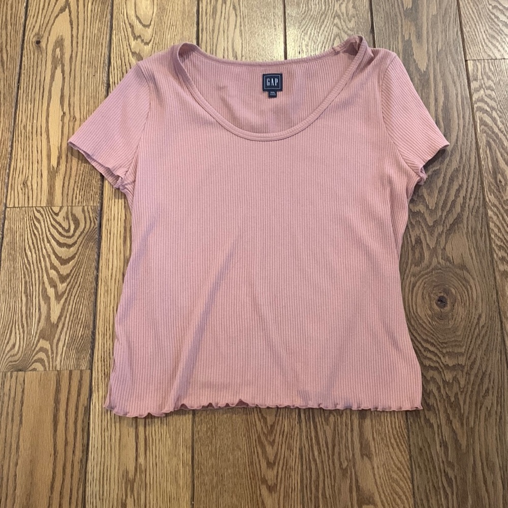 Ribbed short sleeve tshirt